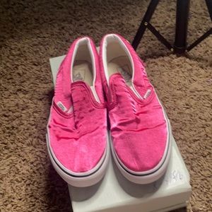Satin pink vans